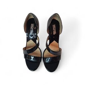 Michael Kors Women's Open Toe Stiletto Pumps Heels Black Size 7.5 M